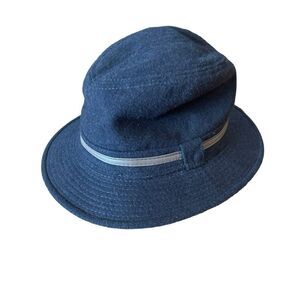 Broner Wool Blend Brown Rimmed Trilby Hat Mens Large